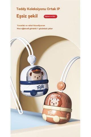 Aurora Hafif Usb Şarj Karikatür Asıl İboyun El Yapraksız Fan Küçük 2