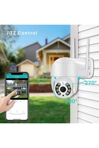 Yeni Sınır Ötesi Kablosuz Wifi Gözetim Kamerası Çift Işık Kaynağı Aı Akıllı Bulut Depolama Gözetim Kubbe Kamera 1080p Abd 2 Milyon 3,6 Mm 60 Metre