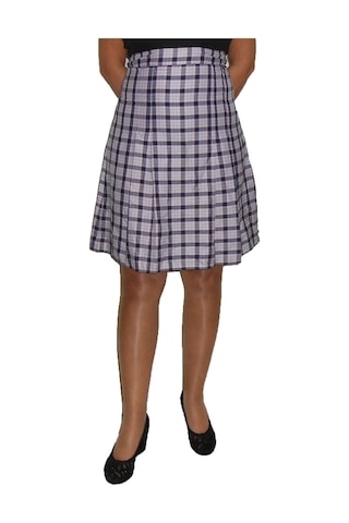 Pembe-siyah Ekoseli Etek Art.5 Çok Renkli