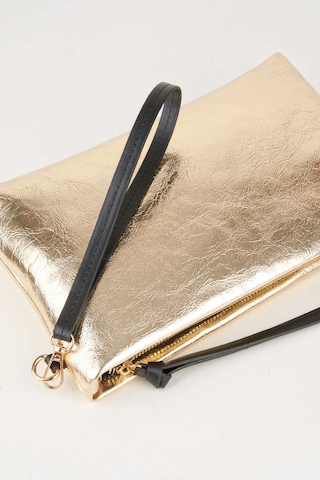 Vivaq Kadın Bellis Gold Astarlı Suni Deri Bilek Askılı Portföy El Ve Clutch Çanta