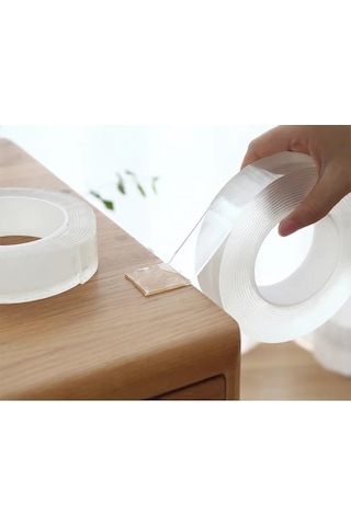 Geseus Nano Çift Taraflı Yıkanıp Tekrar Kullanılabilir Şeffaf Ban