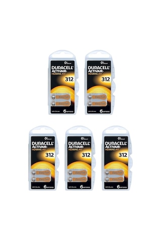 Duracell Activair PR41 312 Numara İşitme Cihazı Pili 6 x 5'li