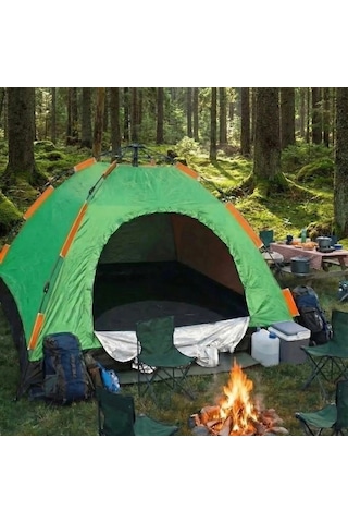 8 Kişilik Otomatik Kurulum Kamp Çadırı Outdoor , Suya Dayanıklı Hızlı Kurulum Piknik Ve Doğa İçin Çok Renkli