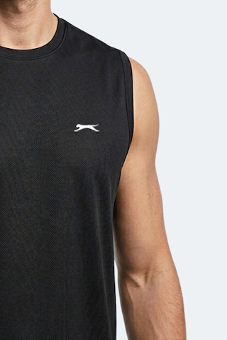 Slazenger Hazzar I Erkek Kolsuz Siyah Tişört