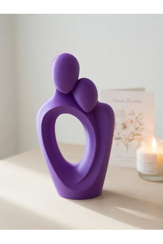 Modern Soyut Figür Dekoratif Obje 3d Baskı Minimal Biblo Şık Ev Dekoru, Hediyelik Anne Baba
