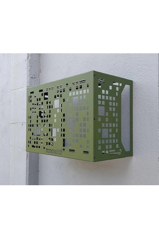 City Klima Motoru Gizleme Kafesi Ral 6003 Yeşil 82x55x41 Cm 82x55x41