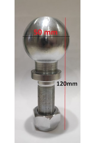 Römork Araba Topuzlu Çeki Demiri Somunlu 50Mm (A+ Kalite)