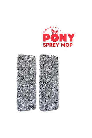 Pony Sprey Yedek Mop 2'li Paket Gri