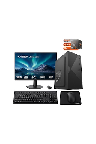 Xaser Businessx150 Ryzen 5 8400f 16gb Ddr5 Ram 1tb Ssd Gt610 Ekran Kartı 23,8" Monitör Ofis Bilgisayarı Diğer