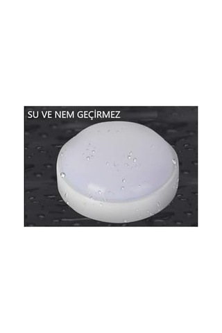 Banyo Tavan Lambası Artos 20w Yuvarlak Beyaz Balkon Lambası 6400k Beyaz Led Işık Teras Duvar Lambası Beyaz Açık