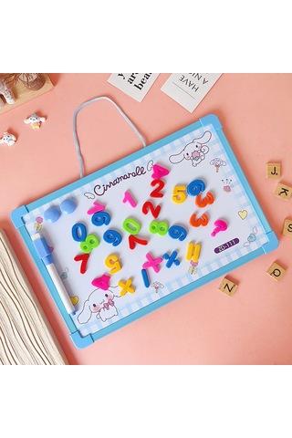 Çocuklar İçin Dijital Manyetik Yazı Tahtası Sayılarla Mavi
