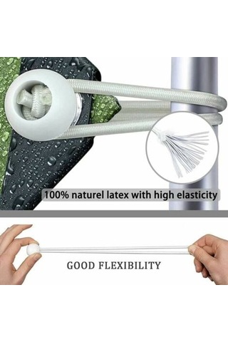 75 Adet Elastik Kordon Ve Top Sandow Seti - Çadır, Afiş Ve Brandaları Bağlamak İçin Mükemmel