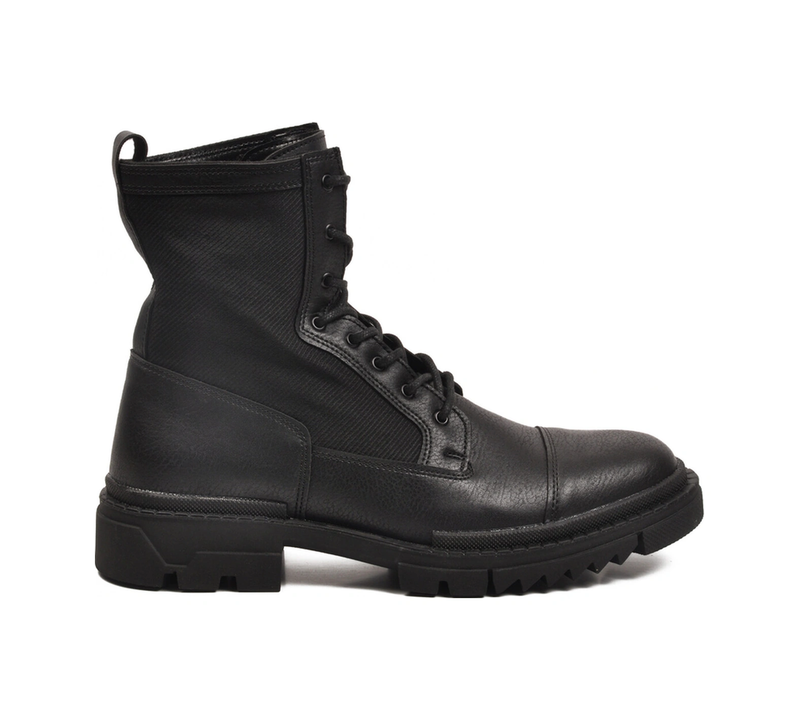 Siyah Bağcıklı Fermuarlı Polarlı Kaymaz Erkek Postal Bot 746 M Siyah