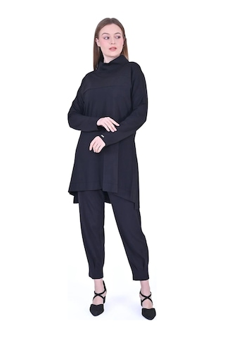 Invee İnvee Tunik Pantolon Takım 7022 Siyah