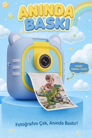 Liçi LC-P02 Çocuk Fotoğraf Makinesi