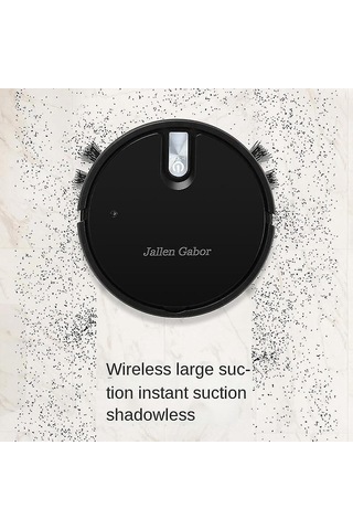 Tenfowee Jallen Gabor Siyah 5-in-1 Robot Süpürge: Otomatik Süpürme, Mopping, Vakumlama, Buharlama Ve Led Işık Özellikli Yüksek Verimli Temizleyici