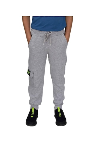 Erkek Çocuk Tek Kargo Cepli Eşofman Altı Bgl-st04630 Gri