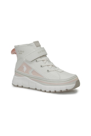 U.s. Polo Assn. Keltes Jr Bej Kız Çocuk High Sneaker 000000000102695946 Bej-pudra