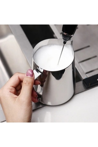 Pazly--60 Ml 2 Oz Paslanmaz Çelik Kahve Sürahi Espresso Süt Köpürtme Sürahisi Barista Kahve Latte Süt Köpürtücü Ölçekli Krem Süt Köpürtücü Fincan