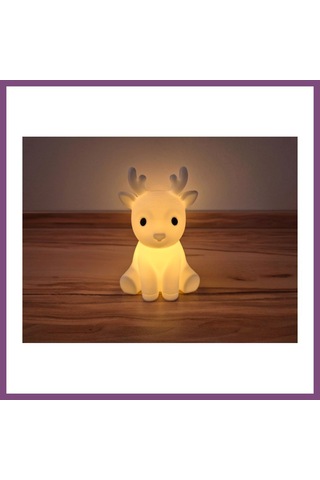 Twin Store 3d Baskı Sevimli Ren Geyiği Tealight Mumluk Yılbaşı Dekoratif Mum Tutucu Bzstwın Çok Renkli