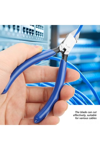 Geeksen 4 İnç Krom Vanadyum Çelik Tel Kesme Pensesi, Ergonomik Tutma Kulpu İle Dayanıklı Ve Kullanımı Rahat