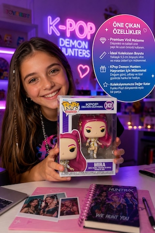 Funko Pop Animasyon: Kpop Demon Hunters - Mira - Koleksiyon Vinil Figür 2431