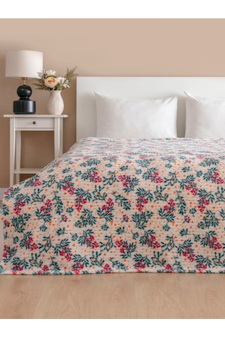 Diadora Wellsoft Fitilli Çiçekli Battaniye Sarı Puantiyeli Sarı Puantiyeli