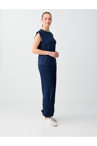 Jimmy Key Jimmy Key Lacivert Normal Bel Lastikli Paça Uzun Modal Jogger Pantolon 6sw115629494