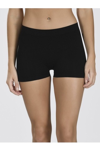 Kadın Taktel Dikişsiz Mini Şort Siyah