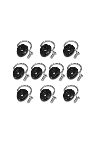 Teltree Plastik Ve Paslanmaz Çelik Oval D-kanca 4.8x3.5cm 10 Adet Paketi