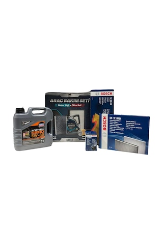 Premium Bakım Seti Fiat Linea 1248cc Dizel 95ps Model Yılı 2012-2016 Liqui Moly Top Tec 4200 5w30 Motor Yağı, Bo