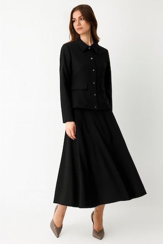 Ceket Etek Takım Siyah Siyah