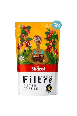 Shazel Özel Harman 250 Gr Öğütülmüş Filtre Kahve X 3 Paket