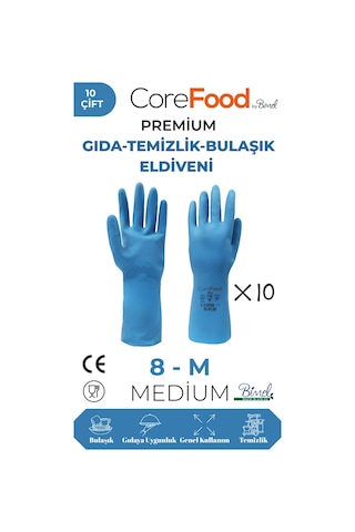 Fl3 Premium Gıda-temizlik-bulaşık Eldiveni M - 10 Çift