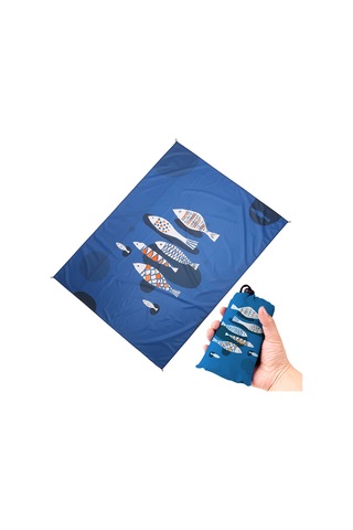 Neevoyu Deniz Kumaşı Balık Desenli 210t Polyester+tpu 1.4x2m L Boy Hafif Taşınabilir Çanta Dahil Çok Renkli