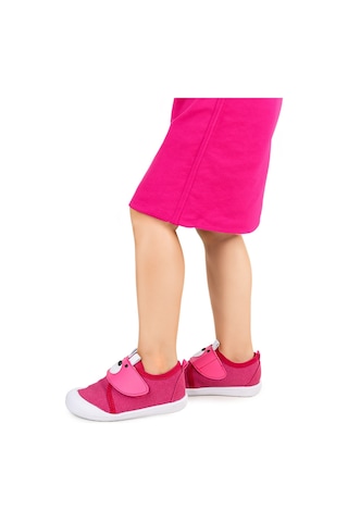 Kiko Kids Winni Cırtlı Kız Bebek İlk Adım Panduf Ayakkabı Fuşya