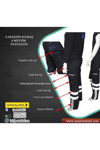 Paramedik Yazılı Acil Pantolonu