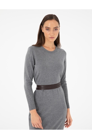 Pierre Cardin Kadın Antrasit Elbise Triko 50296580-vr006 Antrasit