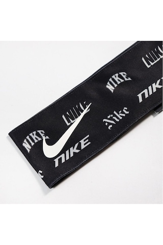 Nike Dri Fit Head Tie Bandana Tenisçi Kafa Bandı Nike Desenli Siyah