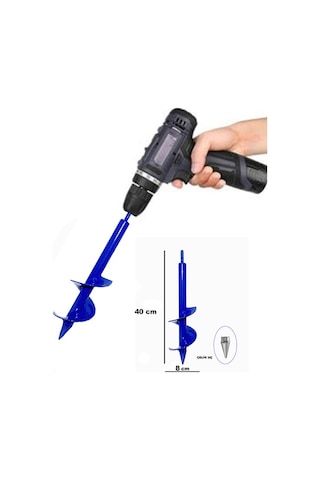 Matkap Uçlu Fide Dikme Botanik Süs Bitki Ekme Toprak Burgusu