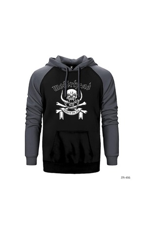 Motörhead Kırmızı Renk Reglan Kol Sweatshirt / Hoodie
