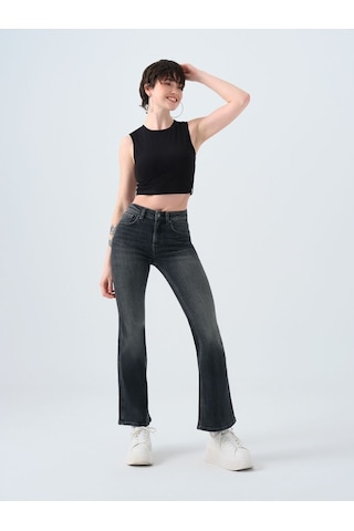 LOFT Crop Kadın Atlet Lf2032011 Q1.v1 Siyah