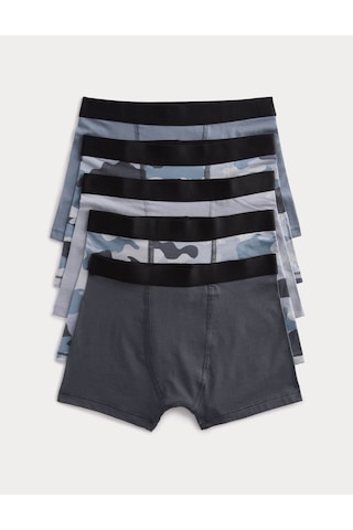Marks & Spencer 5'li Çocuk Boxer T71005899D Çok Renkli