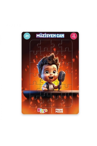 5 Adet Lisanslı 24 Parça Btoys Can Frame Puzzle 5 Adet Puzzle