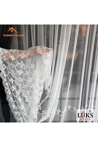 Lüks Grek Etek 7 Tül Perde Yüksek Kalite - Modern House