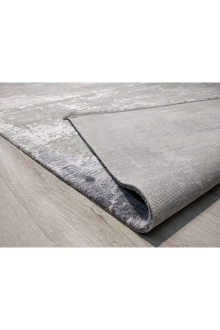 Türkmen Halı Pavia 1696A Füme 100x200 CM İpeksi Halı Yolluk