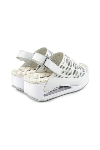 Muya Jambe Anatomik - Air Max Tabanlı Kadın Sandalet Beyaz