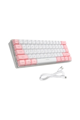Yunboo 61 Tuşlu Rgb Aydınlatmalı Kablolu Membran Klavye - Kompakt Tasarım Ve Multimedya Kısayolları