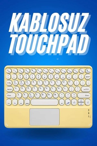 Mey Najmaddin Bluetooth Touchpad Klavye Ultra İnce Taşınabilir Q Klavye Najmaddin