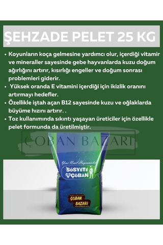 Şehzade Pelet 20 Kg